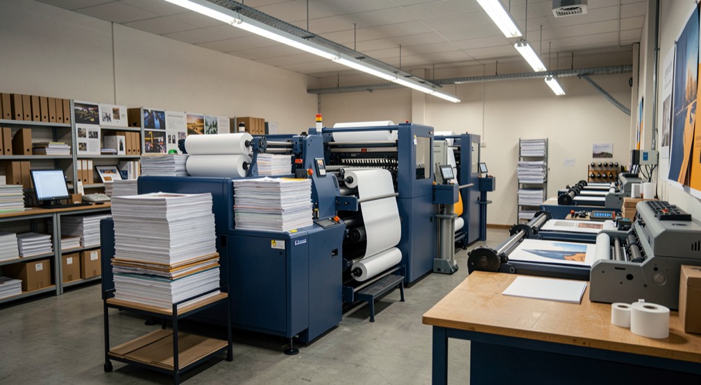 Business & Marketing: tools and materials arranged for a professional production decision